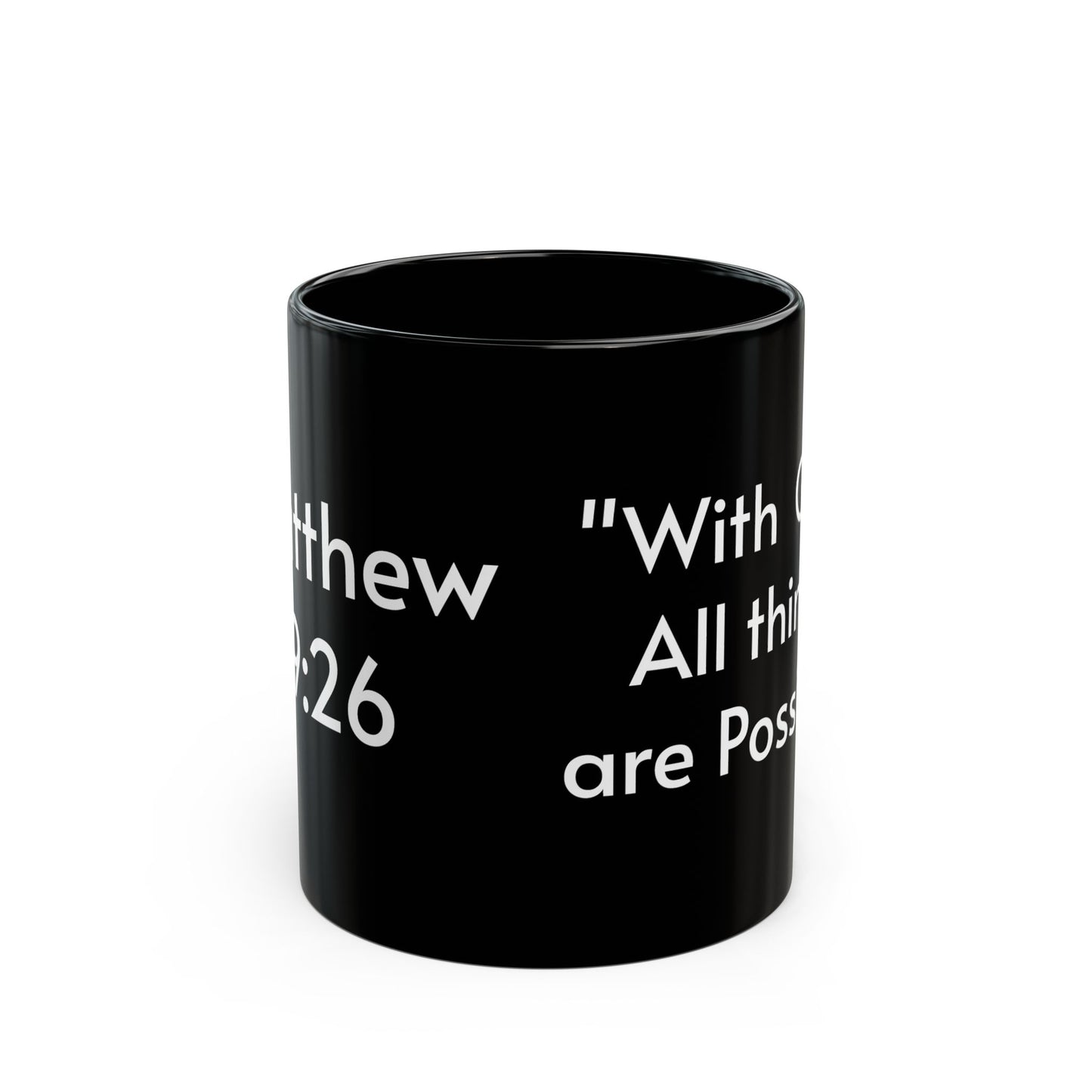 Black Mug (Matt 19:26)