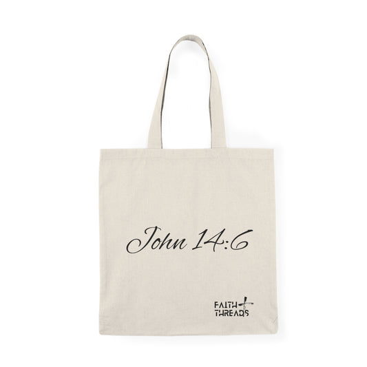 Natural Tote Bag (John 14:6)