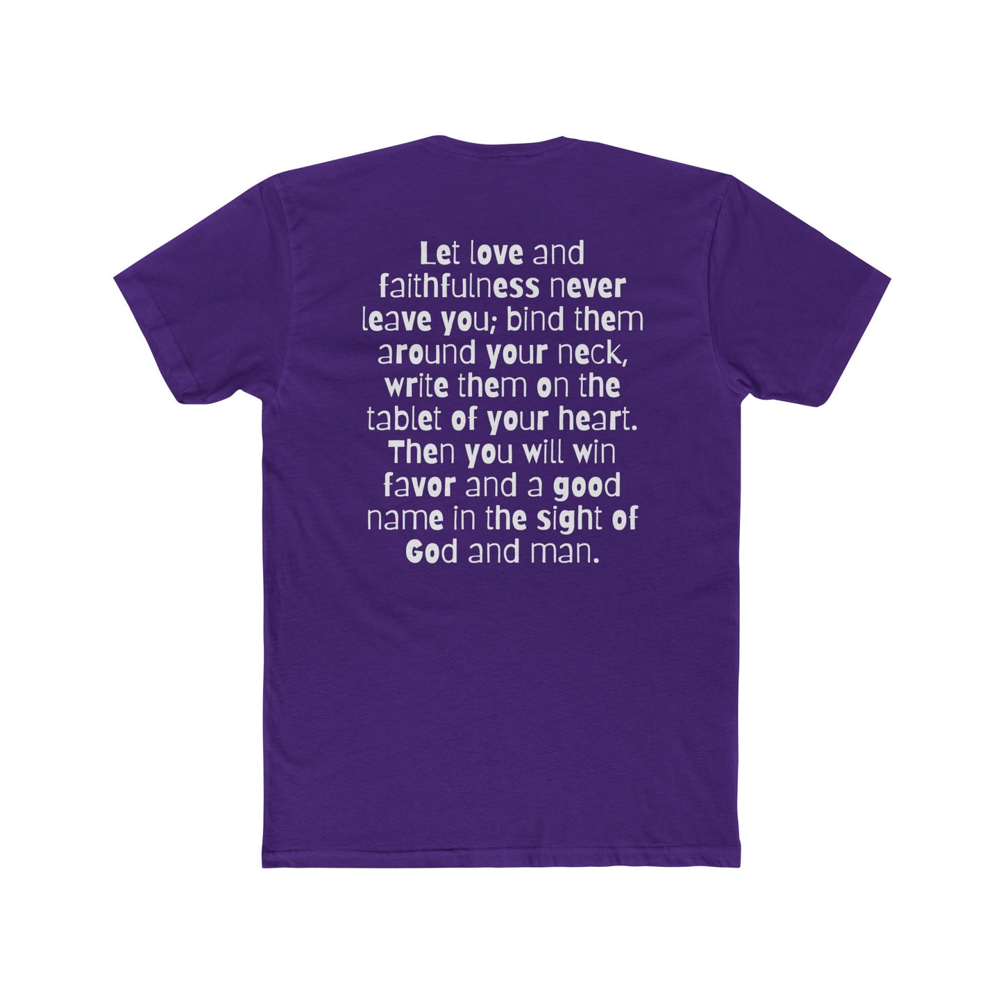 Christian T-Shirt (Proverbs 3:3-4)