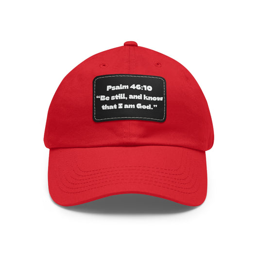 Hat with Leather Patch (Psalm 46:10)