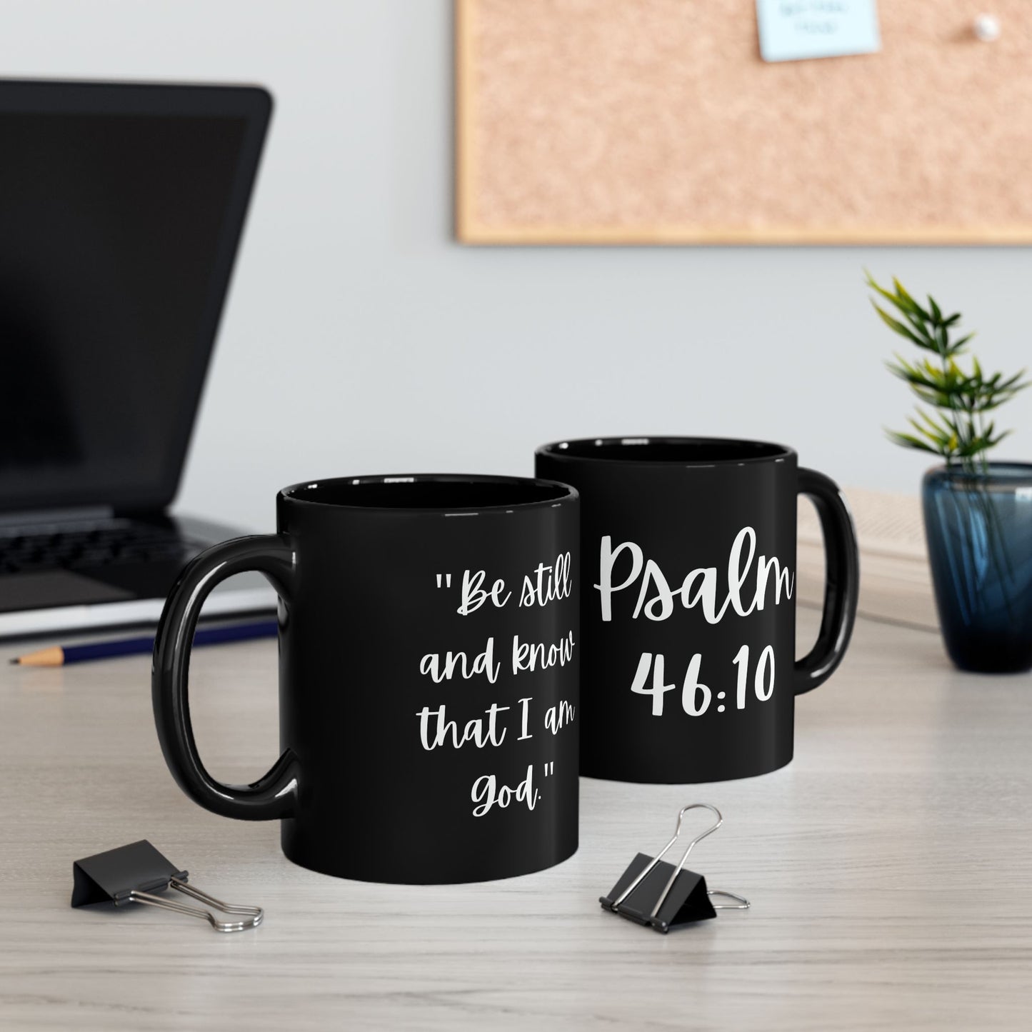 Black Mug (Psalm 46:10)