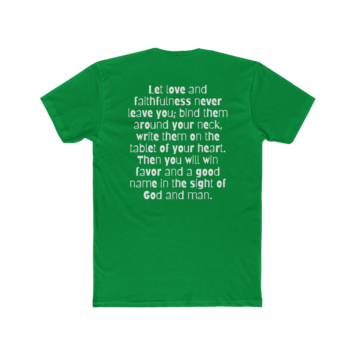 Christian T-Shirt (Proverbs 3:3-4)