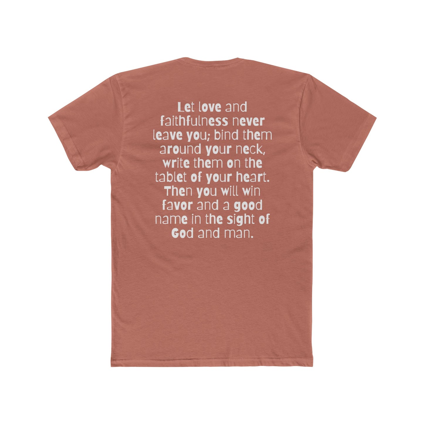 Christian T-Shirt (Proverbs 3:3-4)