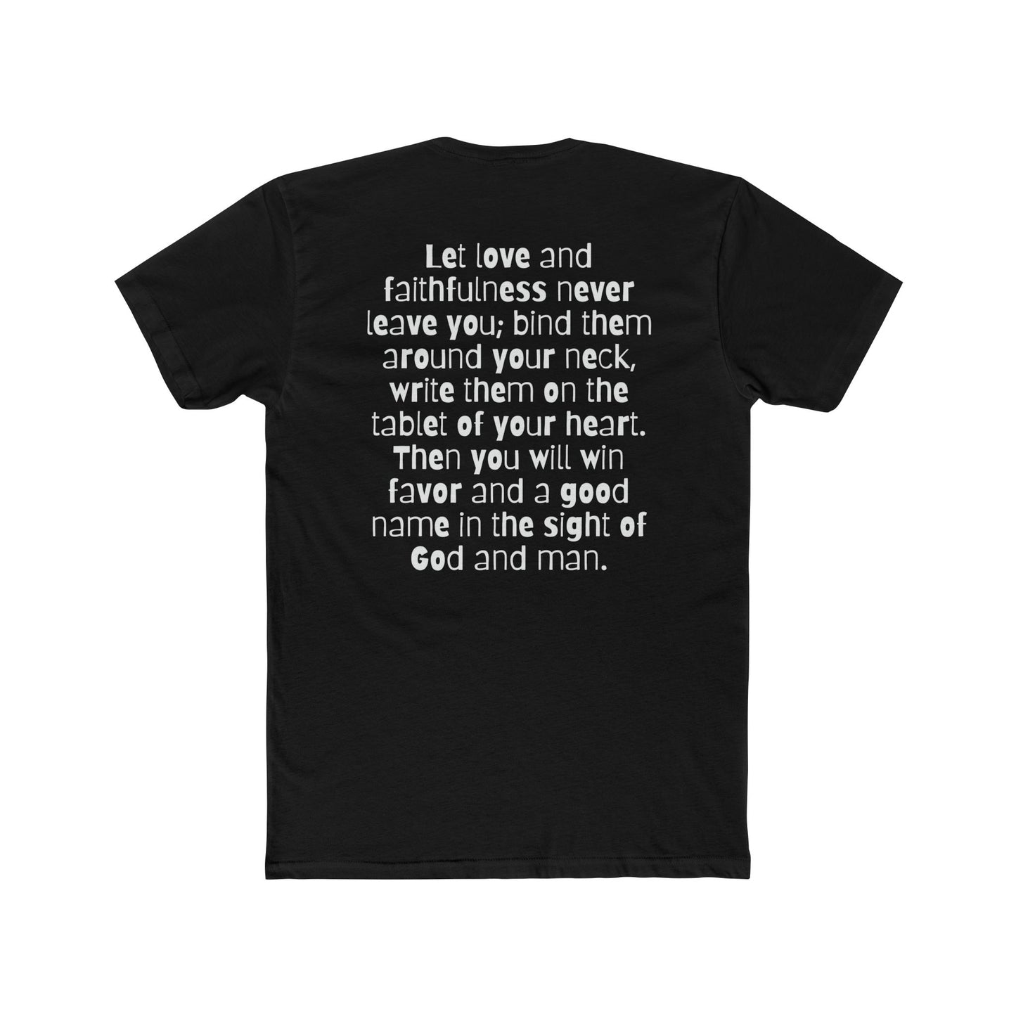 Christian T-Shirt (Proverbs 3:3-4)