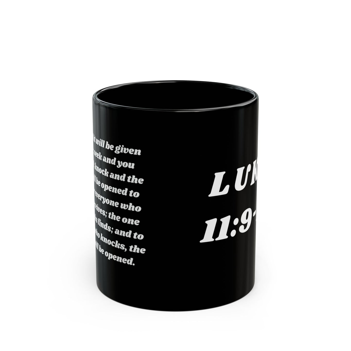 Black Mug (LUKE 11:9-10)