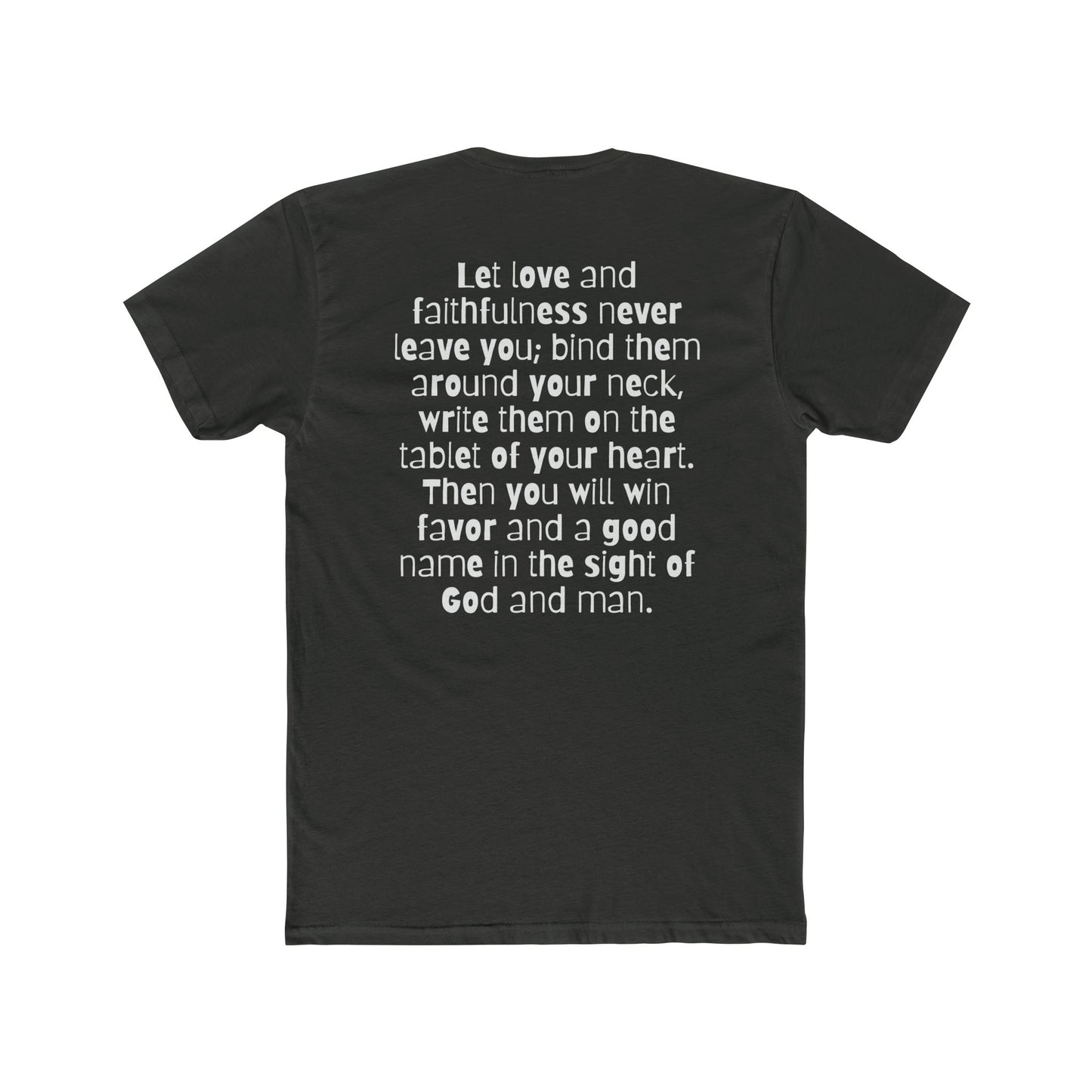 Christian T-Shirt (Proverbs 3:3-4)